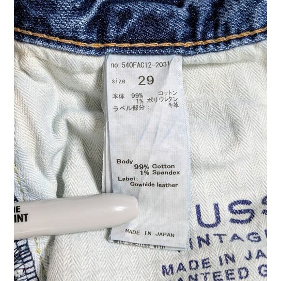 Moussy Vintage Evelyn Cropped Straight 29 High Rise Raw Hem '90s Aesthetic - Picture 3 of 10